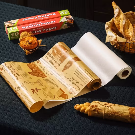 Carta oleata cerata, resistente all'olio, con logo personalizzato stampato, per uso alimentare